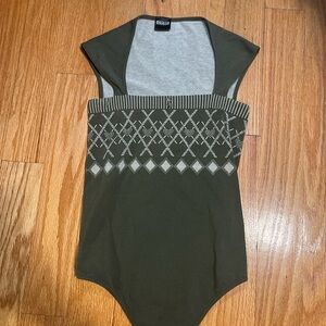 Wolford Olive Green Body Suit